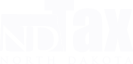 North Dakota Tax Logo White Version